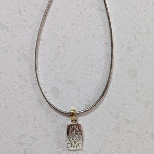 Silver pendant necklace